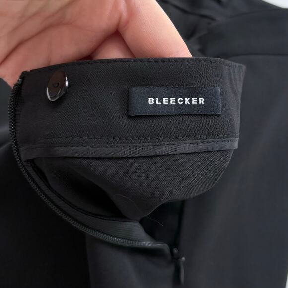 Lafayette 148 Bleecker Trouser Pants Size 4 Black Wool Blend Career Work Office - Picture 7 of 13